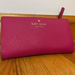 Kate Spade Saffiano snap closure wallet
